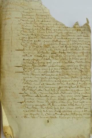 Etude de Me Jacques Godquin à Ault. Minutes de l’année 1654