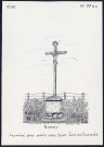 Noroy (Oise) : calvaire en bois - (Reproduction interdite sans autorisation - © Claude Piette)