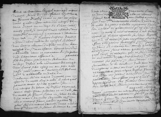 Etude de Me Louis Alavoine à Amiens (étude n°21). Minutes de l'année 1688