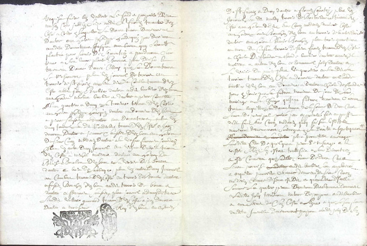 Etude de Me Antoine Debacq à Amiens (étude n°6). Minutes de l'année 1692