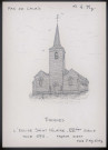 Tincques (Pas-de-Calais) : l'église Saint-Hilaire - (Reproduction interdite sans autorisation - © Claude Piette)
