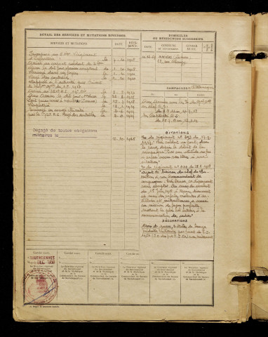 Ternisien, Arthur, né le 06 septembre 1886 à Amiens (Somme), classe 1906, matricule n° 114, Bureau de recrutement d'Amiens