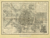 Nouveau plan d'Amiens, publié d'après les documents officiels et authentiques de l'administration municipale