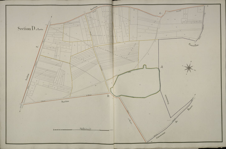 Plan du cadastre napoléonien - Blangy-Tronville (Blangy) : D2