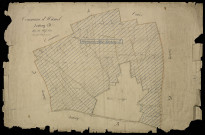 Plan du cadastre napoléonien - Hamel (Le) (Hamel) : Chef-lieu (Le), D