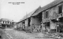 Caix après la Grande Guerre - Rue de l'Eglise