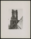Soissons. Vue de la tour sud prise depuis les parties supérieures de la nef de la cathédrale Saint-Gervais-et-Saint-Protais