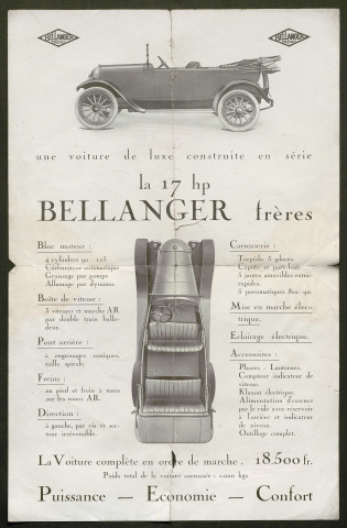 Publicités automobiles : Bellanger