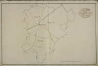 Plan du cadastre napoléonien - Warvillers : tableau d'assemblage