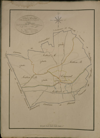 Plan du cadastre napoléonien - Cramont : tableau d'assemblage