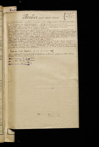 Barbier, Joseph Hilgebert Eustache, né le 08 octobre 1896 à Bouchoir (Somme), classe 1916, matricule n° 138, Bureau de recrutement de Péronne