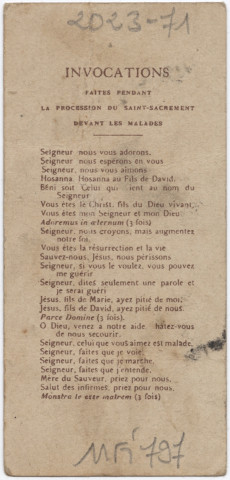 Que ce pieux souvenir de Notre-Dame de Lourdes vous porte bonheur. Notre-Dame de Lourdes