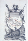 Carte du département de la Somme figurant les produits de l'agriculture et de l'industrie.