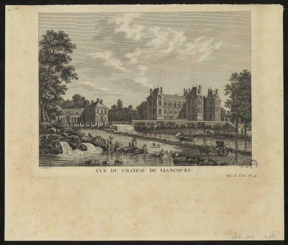 Vue du château de Liancourt. Département de l'Oise, N°29