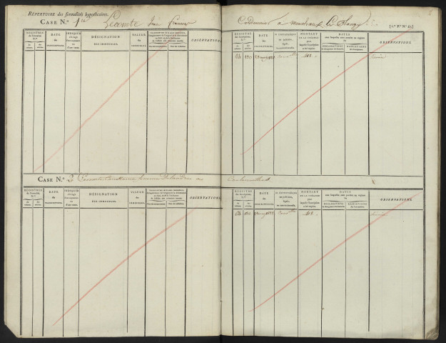 Répertoire des formalités hypothécaires, du 23/05/1822 au 13/08/1822, registre n° 117 (Abbeville)