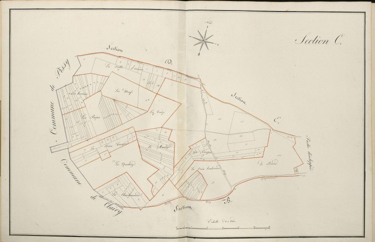 Plan du cadastre napoléonien - Atlas cantonal - Guignemicourt : C