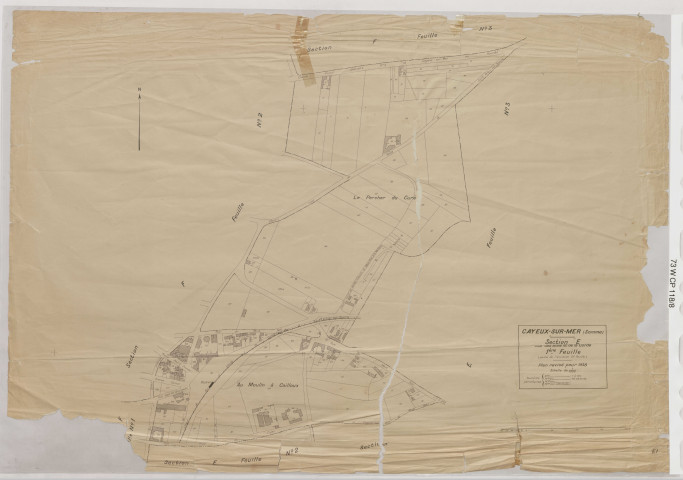 (plan non référéncé ligne créée par Archimaine)