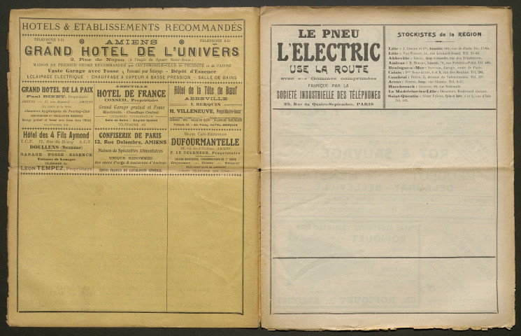 Automobile-club de Picardie et de l'Aisne. Revue mensuelle, 8e année, avril 1912