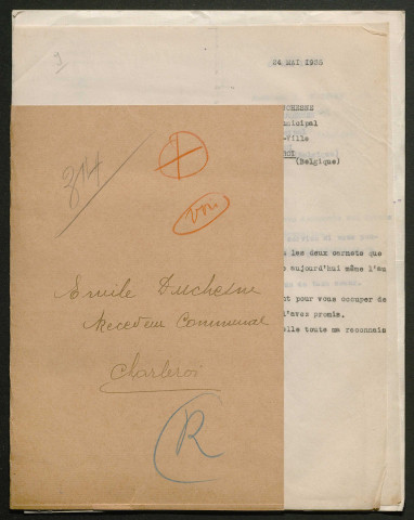 Témoignage de Duchesne, Emile et correspondance avec Jacques Péricard