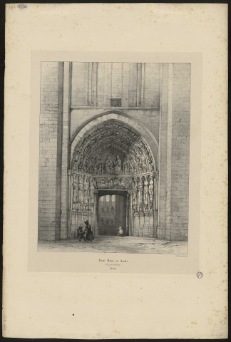 Notre-Dame de Senlis. Le grand portail. Picardie