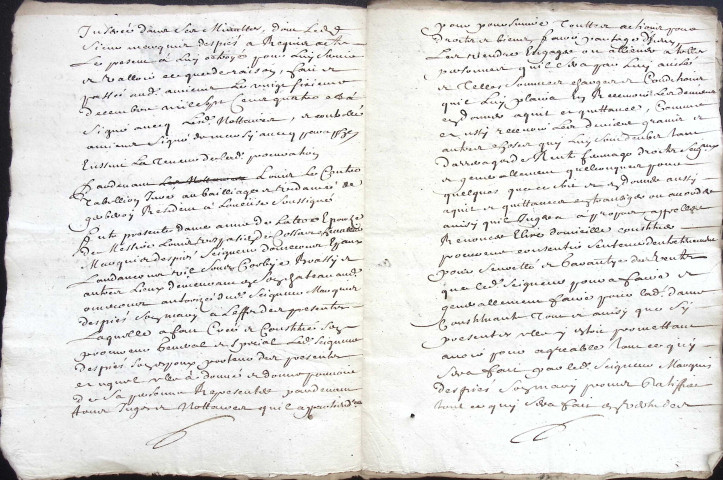 Etude de Me Nicolas Rouget à Amiens (étude n°5). Minutes de l'année 1704
