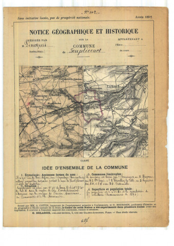 Hescamps (Souplicourt) : notice historique et géographique sur la commune