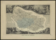 Carte du département de la Somme issue de l'Atlas national illustré