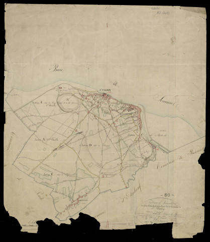 Plan du cadastre napoléonien - Saint-Valery-sur-Somme (Saint Valery) : tableau d'assemblage