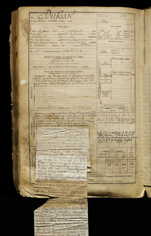 Dufossé, Arthur Théodore Louis, né le 18 février 1882 à Abbeville (Somme), classe 1902, matricule n° 422, Bureau de recrutement d'Abbeville