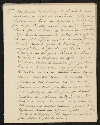 Suite de mes souvenirs politiques de 1898 à 1902 par René Goblet. Début de législature, l'affaire Fachoda, Ministère Dupuy