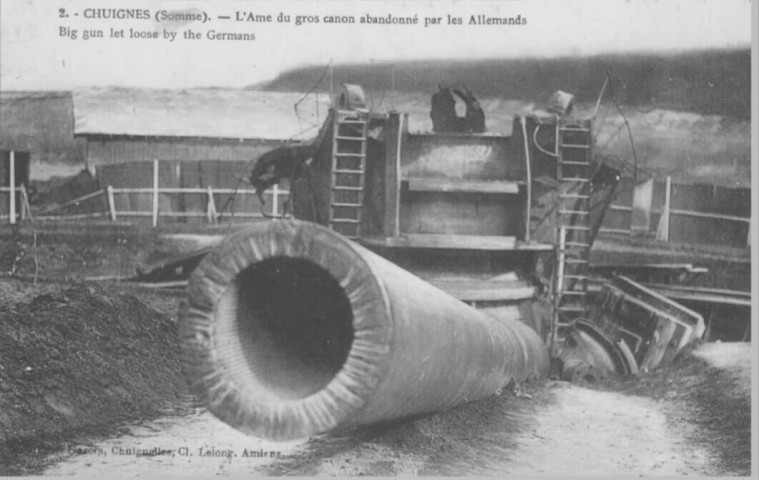 L'Ame du gros canon abandonné par les Allemands - Big lun let loose by the Germans