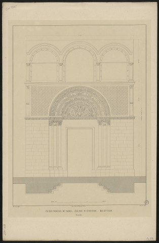 Petit portail du Nord. Eglise Saint-Etienne. Beauvais. (Picardie)