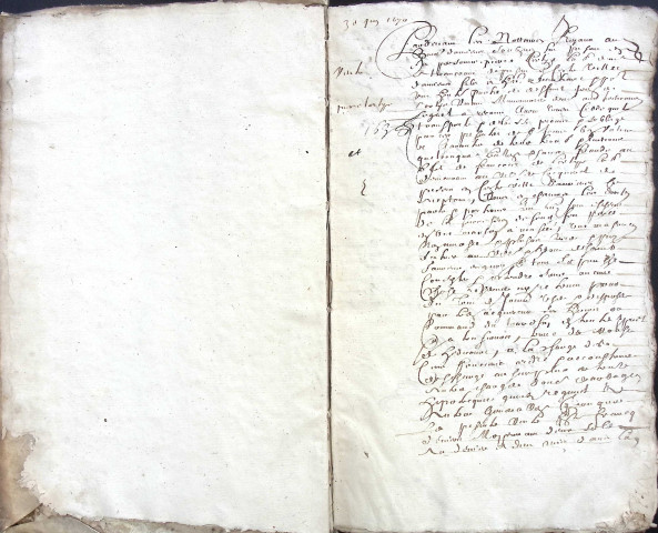 Etude de Me René Chevalier à Amiens (étude n°5). Minutes de l'année 1670