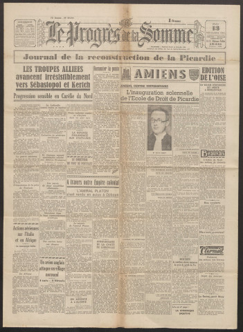 Le Progrès de la Somme, numéro 22512, 13 novembre 1941