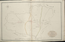 Plan du cadastre napoléonien - Atlas cantonal - Fresnes-Mazancourt (Fresne) : tableau d'assemblage
