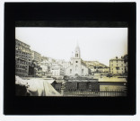 Gênes. La place Dinegro et l'église de San Teodoro