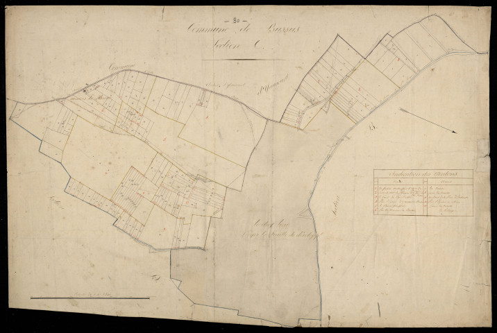 Plan du cadastre napoléonien - Bussus-Bussuel (Bussus) : C