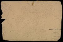 Plan du cadastre napoléonien - Frohen-sur-Authie (Frohen-le-Grand) : Bout de la Ville (Le), B