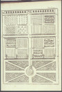 Plan de distribution d'un jardin d'ornement et d'un jardin potager publié par "La Nouvelle Maison Rustique"