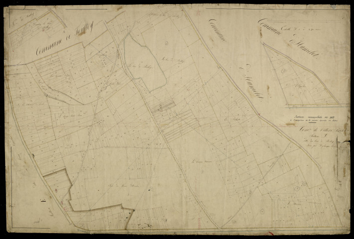 Plan du cadastre napoléonien - Villers-Bretonneux : Bois de Belloy (Le), A
