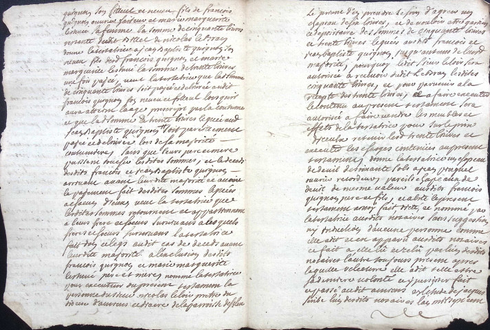 Etude de Me Jacques Scribe à Amiens (étude n°6). Minutes de l'année 1729