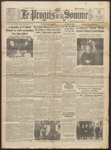 Le Progrès de la Somme, numéro 21035, 14 avril 1937