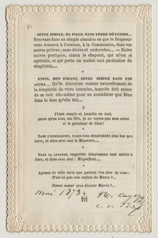 Marie à son Enfant. L'Enfant de Marie et la Vierge