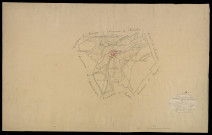 Plan du cadastre napoléonien - Bergicourt : tableau d'assemblage