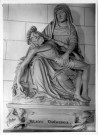 Eglise de Seux : la Pieta sculptée