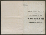 Tirage au sort(arrondissement d'Amiens) de l'année 1859