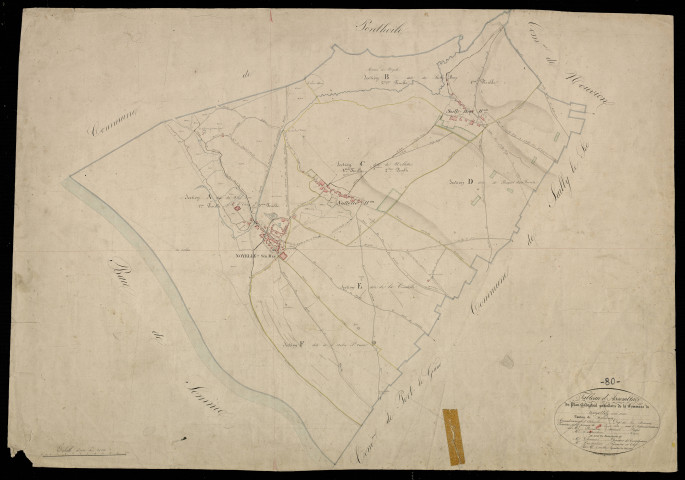 Plan du cadastre napoléonien - Noyelles-sur-Mer (Noyelle sur Mer) : tableau d'assemblage