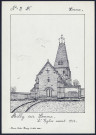 Ailly-sur-Somme : l'église avant 1914 - (Reproduction interdite sans autorisation - © Claude Piette)