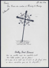 Belloy-Saint-Léonard : une des vieilles croix du cimetière isolé - (Reproduction interdite sans autorisation - © Claude Piette)