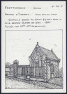 Frettemeule (hameau d'Infray) : chapelle dédiée au Saint-Esprit, 1895 - (Reproduction interdite sans autorisation - © Claude Piette)